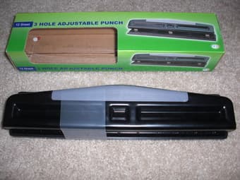 3 HOLE ADJUSTABLE PUNCH$5, CORDLESS PHONE (vtech)$20, FAX (borther)$50 1