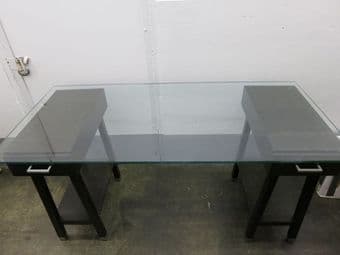 Hold Everything - Beautiful Glass Desk - $175 3