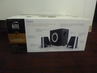 ALTEC Speakers, Wireless task lights, Heat therapy massager Like New! 3