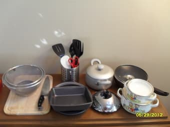 Moving sale (kitchen ware) Sat, June 2, Stanford 3
