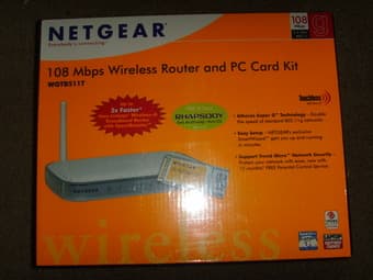 Brand New in Box Netgear 108Mbps wireless router & PC Card Kit $65 OBO 1