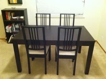 Dining Room Table and 4 chairs - $100 OBO 1