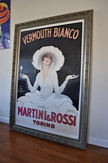 FRAMED VINTAGE POSTER: Z Gallerie, huge beautiful framed poster - $150 1