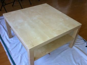 Ikea coffee table, table-chair set, bed - with everything, study table 1