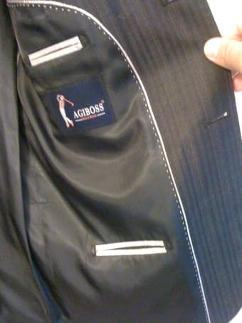 Suite AGIBOSS black styish, size 48 (38 in U.S.) 2