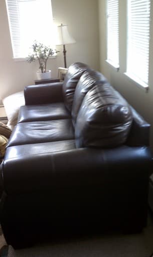 Quality leatherette couch - $300 (San Francisco) 2