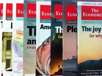 FREE Set of The Economist Magazines + The World in 2011 and 2012 1