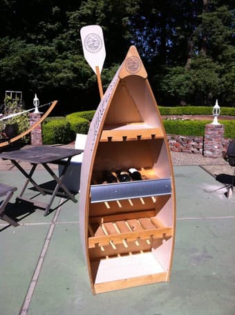 Large wine holder in the shape of a boat - by MONDAVI Wines 1