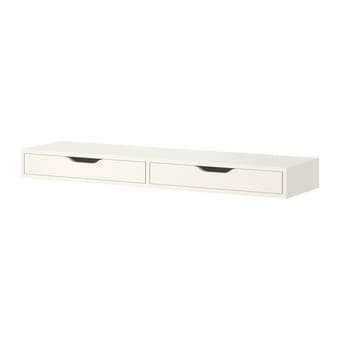 Shelf with drawers, white $20 1