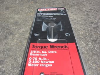 Craftsman 75ft-lb beam torque wrench - $20 2