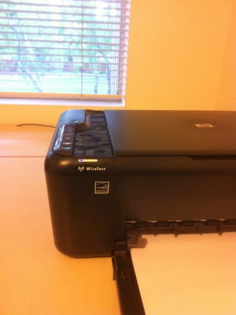 HP F4580 Wireless Printer & Scanner + FREE Color Cartridge: $40 3