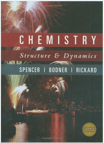 Chemistry Structure & Dynamics - Spencer 4th Ed - $30, OBO 1