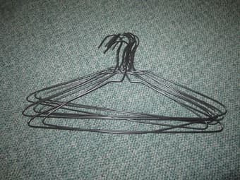 8 Black Wire Hangers $3 1