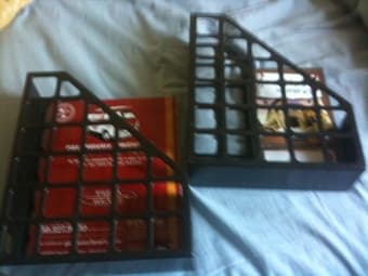 2 catalogue/paper holders - $5 1
