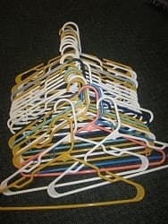 15 Plastic Hangers $5 1