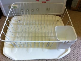 whiteboard and dish rack ($5 for each and $8 for both) 2