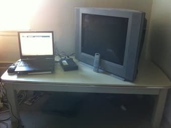 Moving sale: bookshelf($20), tea table($15) and TV set($5) 2