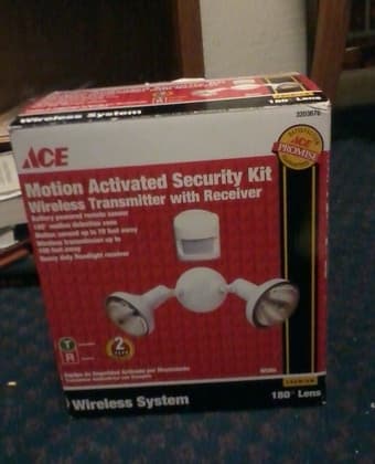 2 flexible table lamps ($10 each)& one motion activated lamp kit ($25) 2