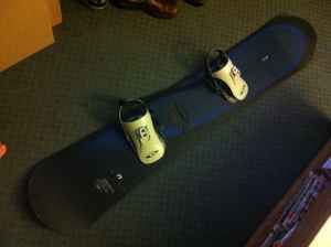 Snowboard with Bindings and New Boots - $80 1