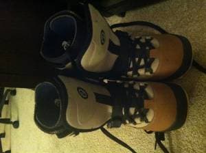 Snowboard with Bindings and New Boots - $80 2