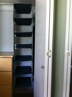 hanging clothes closet storage $10 1