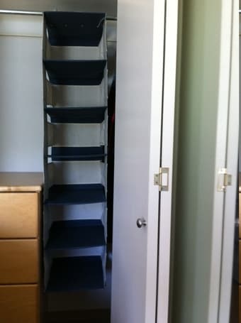 hanging clothes closet storage $10 2