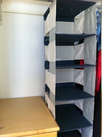 hanging clothes closet storage $10 2