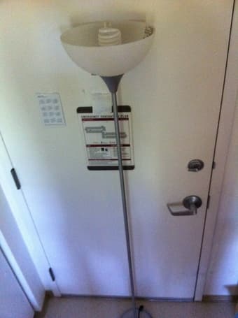 floor lamp( green $5, white $10) 1
