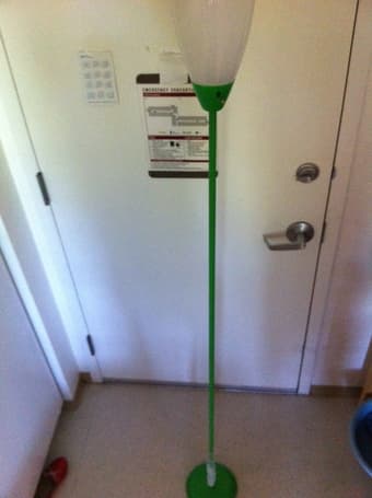 floor lamp( green $5, white $10) 2