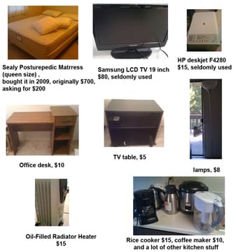 Moving sale, all items must go this weekend 1