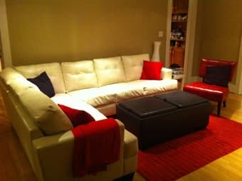 Sofa + Chair + Coffee Table "All leather, great quality" 1