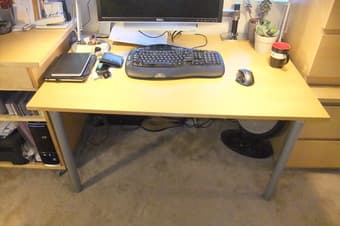 Moving sale - ikea tables, kitchen cart/ computer station, printer 1