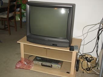TV, TV stand, DVD Player & DVR player ALL for $60 1