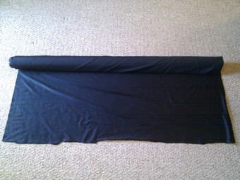 10 yards of matte black heavy nylon lycra/spandex, $25 3
