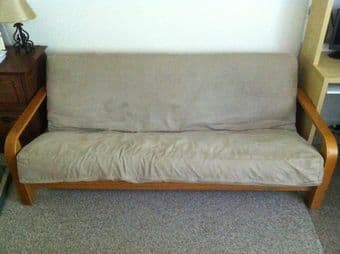 Futon, with wooden frame 1