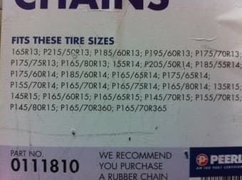 Snow Chains $15 2
