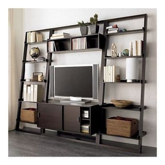 Mint Condition Crate & Barrel SLOANE Media TV Center Espresso $295.00 3