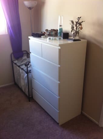White, 6-Drawer Chest - $100 2