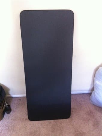 Lightweight Black Folding Table $25 1