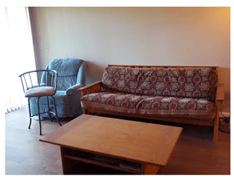 Solid wood futon full size $120 1