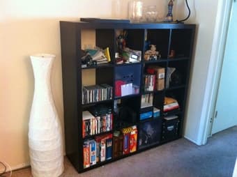 Black-Brown Shelving Unit - $50 1