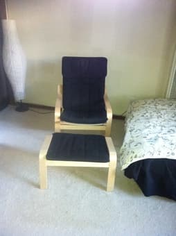 IKEA Poang chair with foot stool ($ 60) 1