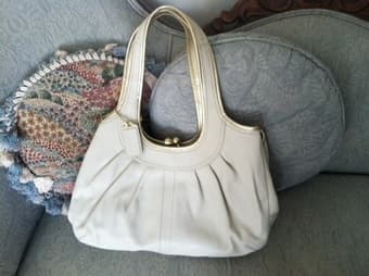 Never Used Cream Coach Handbag - $375 1