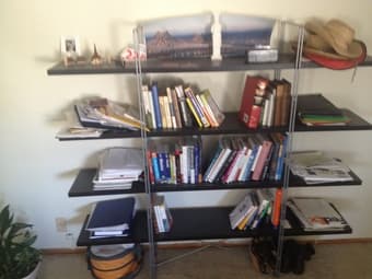 Moving Sale - microwave, table, shelf, tv stand 3
