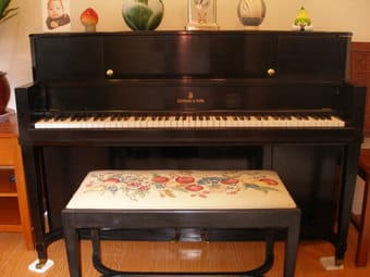 Steinway Piano, Console, Black - $5200 (Sunnyvale) 1