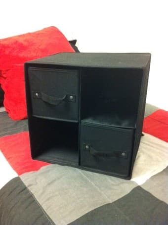 Collapsible canvas storage drawers/shelving! 1