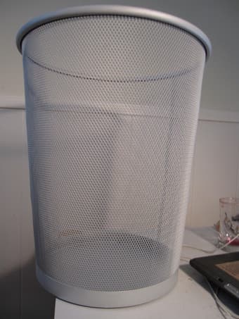 ikea paper trash can ($4) 1