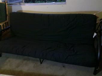 Detachable Sofa double bed with mattress & frame for $100 1