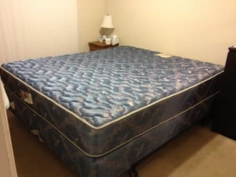 $175 - King size mattress (box spring and frame included for free!) 1