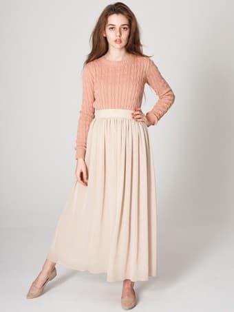 BRAND NEW American Apparel Double-Layered Full Length Skirt - $50 1